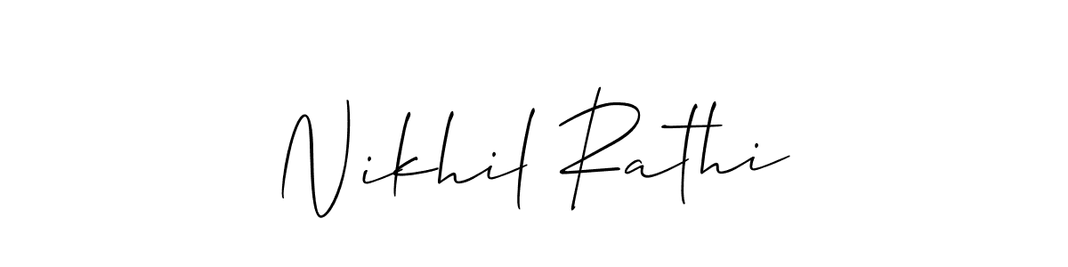 Best and Professional Signature Style for Nikhil Rathi. Allison_Script Best Signature Style Collection. Nikhil Rathi signature style 2 images and pictures png