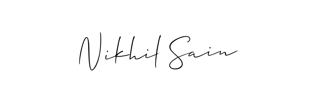 Once you've used our free online signature maker to create your best signature Allison_Script style, it's time to enjoy all of the benefits that Nikhil Sain name signing documents. Nikhil Sain signature style 2 images and pictures png