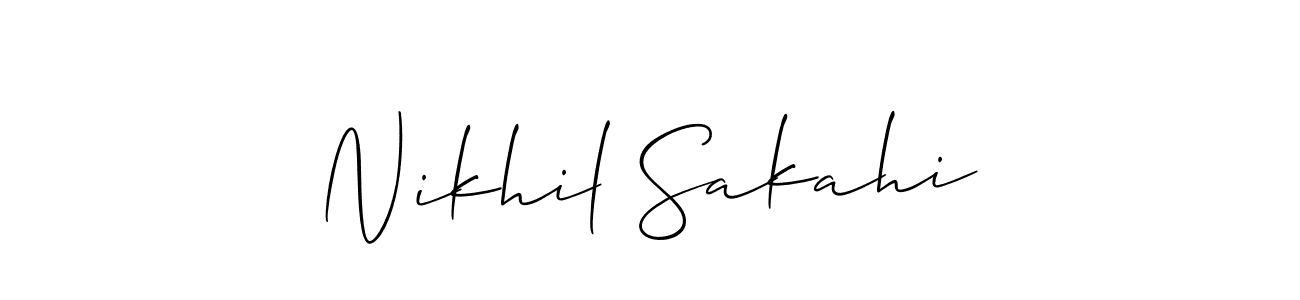 See photos of Nikhil Sakahi official signature by Spectra . Check more albums & portfolios. Read reviews & check more about Allison_Script font. Nikhil Sakahi signature style 2 images and pictures png