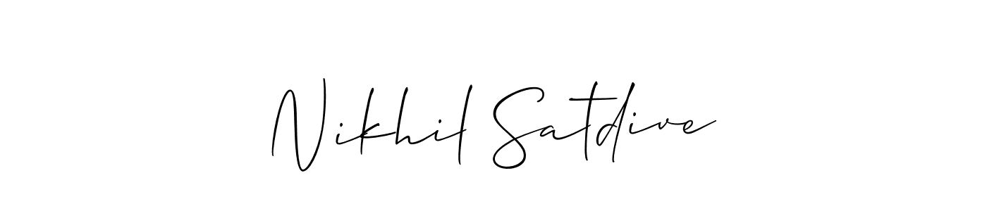 Make a beautiful signature design for name Nikhil Satdive. Use this online signature maker to create a handwritten signature for free. Nikhil Satdive signature style 2 images and pictures png