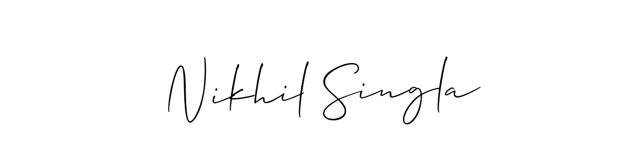 Here are the top 10 professional signature styles for the name Nikhil Singla. These are the best autograph styles you can use for your name. Nikhil Singla signature style 2 images and pictures png