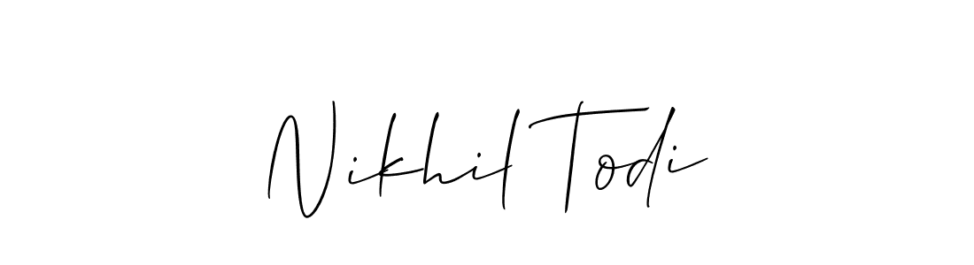 Here are the top 10 professional signature styles for the name Nikhil Todi. These are the best autograph styles you can use for your name. Nikhil Todi signature style 2 images and pictures png