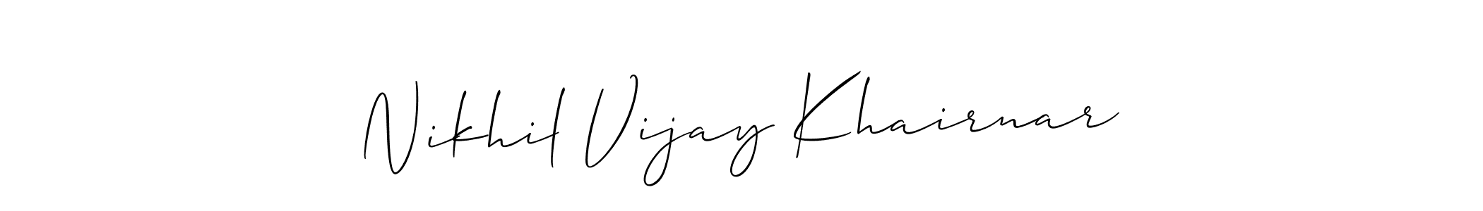 Here are the top 10 professional signature styles for the name Nikhil Vijay Khairnar. These are the best autograph styles you can use for your name. Nikhil Vijay Khairnar signature style 2 images and pictures png