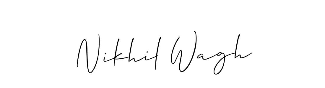 This is the best signature style for the Nikhil Wagh name. Also you like these signature font (Allison_Script). Mix name signature. Nikhil Wagh signature style 2 images and pictures png