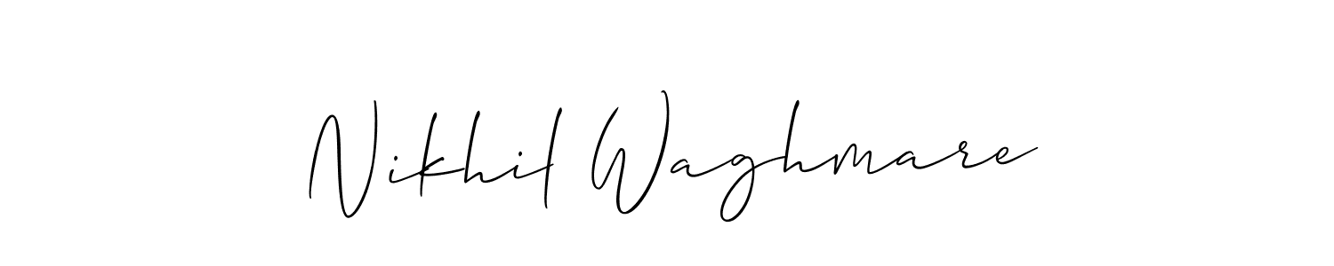 if you are searching for the best signature style for your name Nikhil Waghmare. so please give up your signature search. here we have designed multiple signature styles  using Allison_Script. Nikhil Waghmare signature style 2 images and pictures png