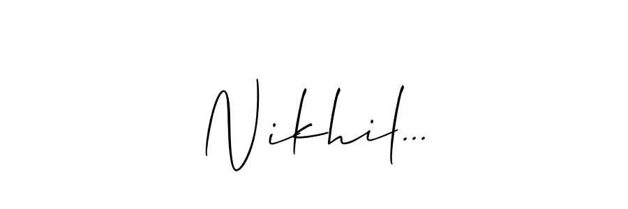 Once you've used our free online signature maker to create your best signature Allison_Script style, it's time to enjoy all of the benefits that Nikhil... name signing documents. Nikhil... signature style 2 images and pictures png