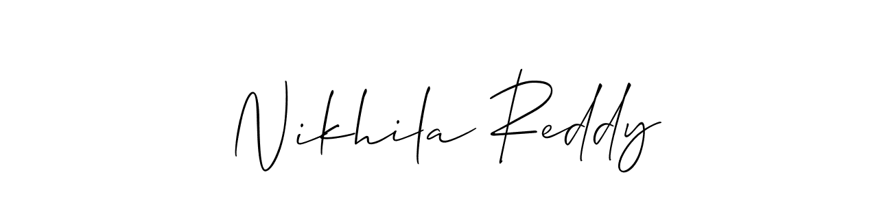 You can use this online signature creator to create a handwritten signature for the name Nikhila Reddy. This is the best online autograph maker. Nikhila Reddy signature style 2 images and pictures png