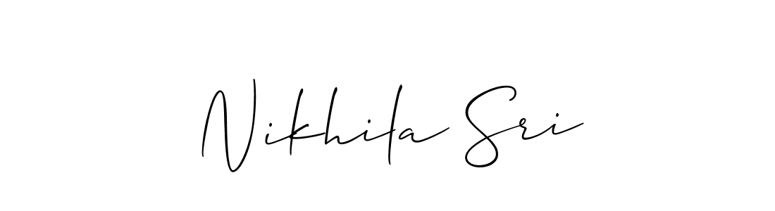 See photos of Nikhila Sri official signature by Spectra . Check more albums & portfolios. Read reviews & check more about Allison_Script font. Nikhila Sri signature style 2 images and pictures png