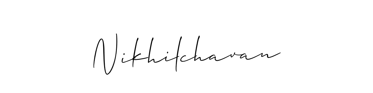 Nikhilchavan stylish signature style. Best Handwritten Sign (Allison_Script) for my name. Handwritten Signature Collection Ideas for my name Nikhilchavan. Nikhilchavan signature style 2 images and pictures png