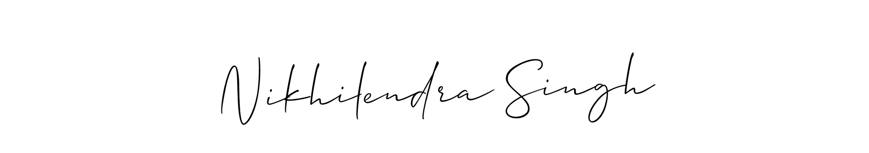It looks lik you need a new signature style for name Nikhilendra Singh. Design unique handwritten (Allison_Script) signature with our free signature maker in just a few clicks. Nikhilendra Singh signature style 2 images and pictures png