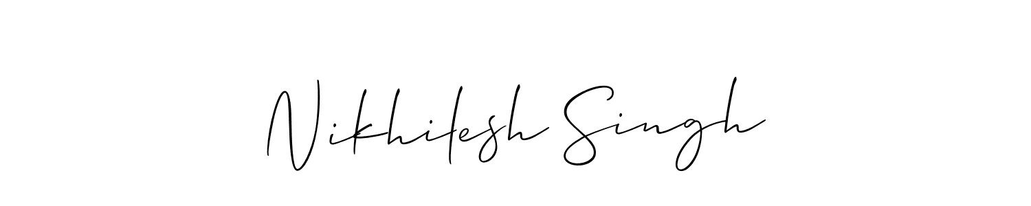 Make a beautiful signature design for name Nikhilesh Singh. Use this online signature maker to create a handwritten signature for free. Nikhilesh Singh signature style 2 images and pictures png