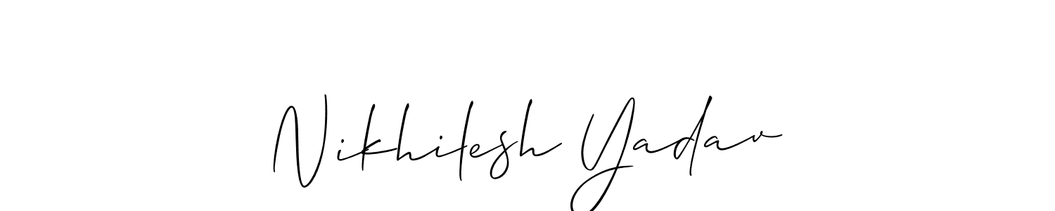 Best and Professional Signature Style for Nikhilesh Yadav. Allison_Script Best Signature Style Collection. Nikhilesh Yadav signature style 2 images and pictures png