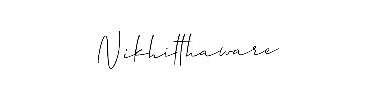 Similarly Allison_Script is the best handwritten signature design. Signature creator online .You can use it as an online autograph creator for name Nikhilthaware. Nikhilthaware signature style 2 images and pictures png