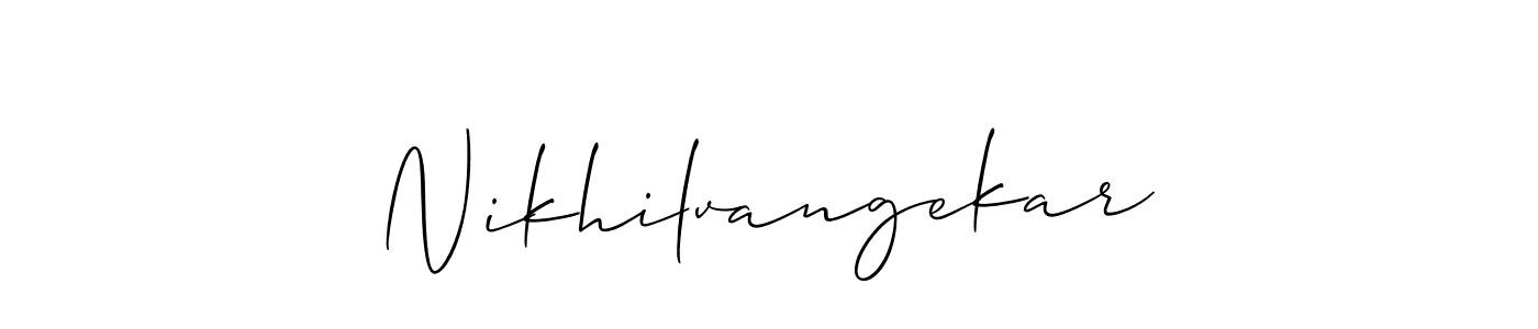 Here are the top 10 professional signature styles for the name Nikhilvangekar. These are the best autograph styles you can use for your name. Nikhilvangekar signature style 2 images and pictures png