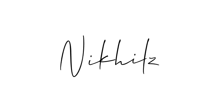 Check out images of Autograph of Nikhilz name. Actor Nikhilz Signature Style. Allison_Script is a professional sign style online. Nikhilz signature style 2 images and pictures png