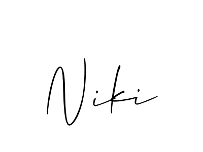 Also You can easily find your signature by using the search form. We will create Niki name handwritten signature images for you free of cost using Allison_Script sign style. Niki signature style 2 images and pictures png