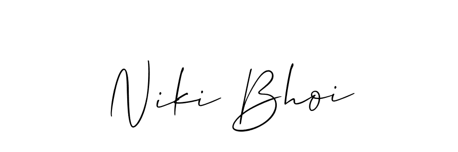 Here are the top 10 professional signature styles for the name Niki Bhoi. These are the best autograph styles you can use for your name. Niki Bhoi signature style 2 images and pictures png