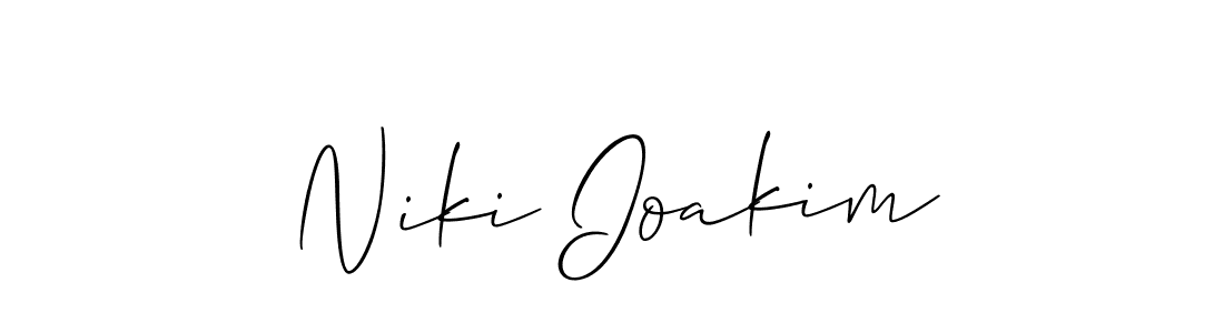 Make a beautiful signature design for name Niki Ioakim. Use this online signature maker to create a handwritten signature for free. Niki Ioakim signature style 2 images and pictures png