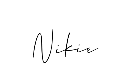 Design your own signature with our free online signature maker. With this signature software, you can create a handwritten (Allison_Script) signature for name Nikie. Nikie signature style 2 images and pictures png