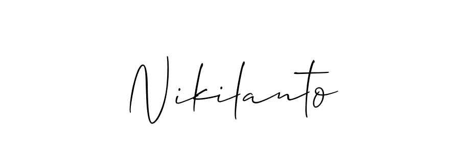 Once you've used our free online signature maker to create your best signature Allison_Script style, it's time to enjoy all of the benefits that Nikilanto name signing documents. Nikilanto signature style 2 images and pictures png