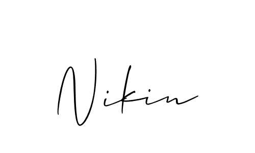 Make a short Nikin signature style. Manage your documents anywhere anytime using Allison_Script. Create and add eSignatures, submit forms, share and send files easily. Nikin signature style 2 images and pictures png