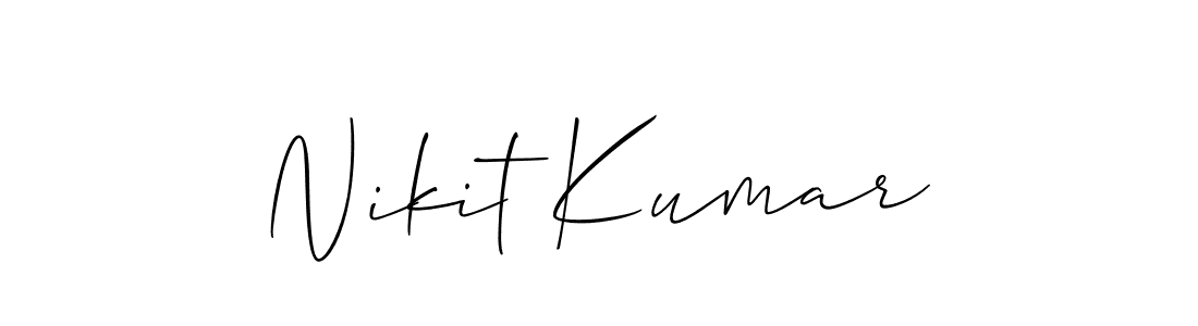 Also we have Nikit Kumar name is the best signature style. Create professional handwritten signature collection using Allison_Script autograph style. Nikit Kumar signature style 2 images and pictures png