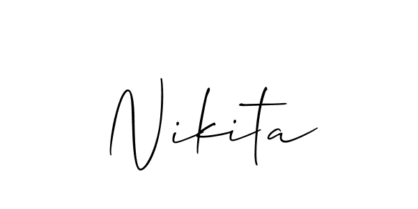 Similarly Allison_Script is the best handwritten signature design. Signature creator online .You can use it as an online autograph creator for name Nikita. Nikita signature style 2 images and pictures png