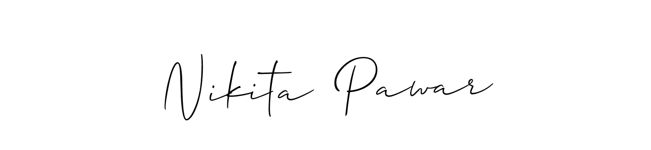 How to Draw Nikita  Pawar signature style? Allison_Script is a latest design signature styles for name Nikita  Pawar. Nikita  Pawar signature style 2 images and pictures png