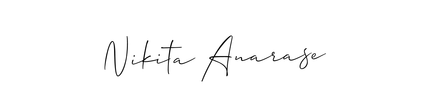 Here are the top 10 professional signature styles for the name Nikita Anarase. These are the best autograph styles you can use for your name. Nikita Anarase signature style 2 images and pictures png