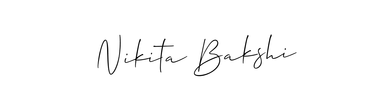 Best and Professional Signature Style for Nikita Bakshi. Allison_Script Best Signature Style Collection. Nikita Bakshi signature style 2 images and pictures png