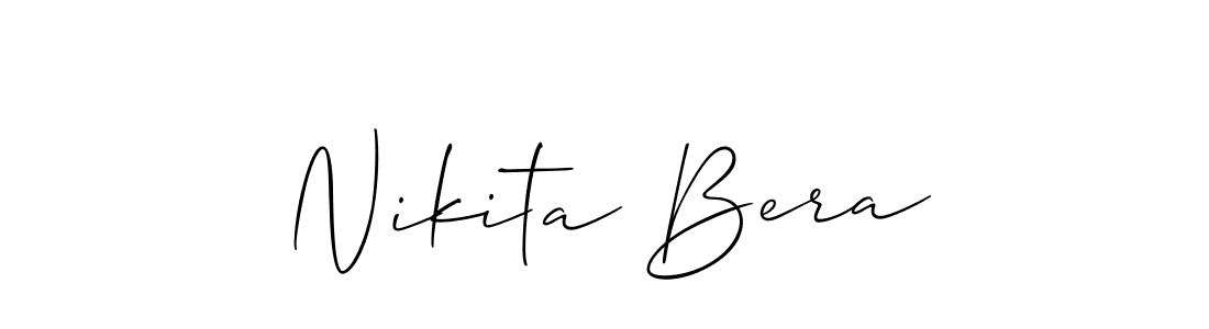 Make a short Nikita Bera signature style. Manage your documents anywhere anytime using Allison_Script. Create and add eSignatures, submit forms, share and send files easily. Nikita Bera signature style 2 images and pictures png