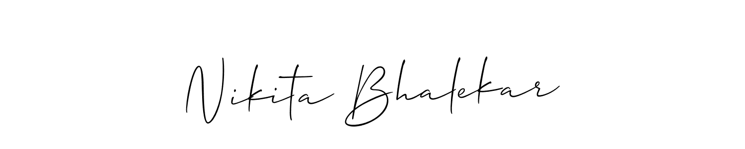 Check out images of Autograph of Nikita Bhalekar name. Actor Nikita Bhalekar Signature Style. Allison_Script is a professional sign style online. Nikita Bhalekar signature style 2 images and pictures png