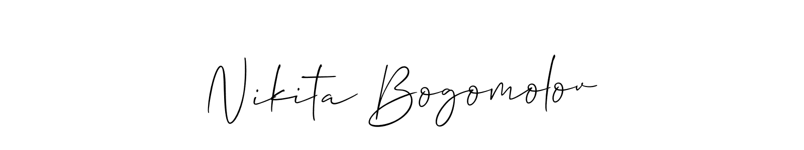 Create a beautiful signature design for name Nikita Bogomolov. With this signature (Allison_Script) fonts, you can make a handwritten signature for free. Nikita Bogomolov signature style 2 images and pictures png