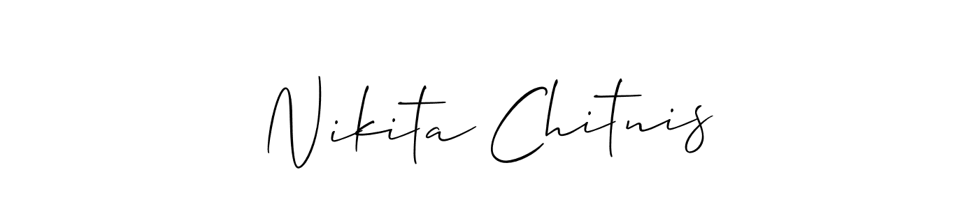 Best and Professional Signature Style for Nikita Chitnis. Allison_Script Best Signature Style Collection. Nikita Chitnis signature style 2 images and pictures png