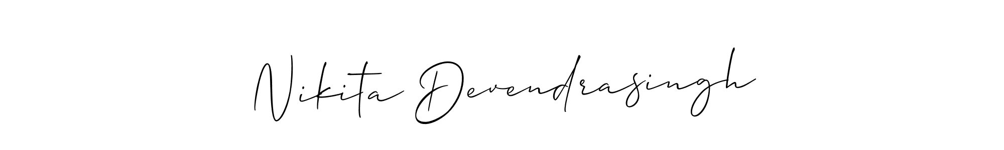Make a beautiful signature design for name Nikita Devendrasingh. Use this online signature maker to create a handwritten signature for free. Nikita Devendrasingh signature style 2 images and pictures png
