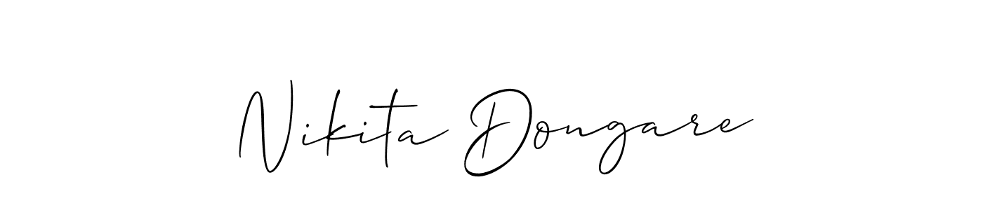 It looks lik you need a new signature style for name Nikita Dongare. Design unique handwritten (Allison_Script) signature with our free signature maker in just a few clicks. Nikita Dongare signature style 2 images and pictures png