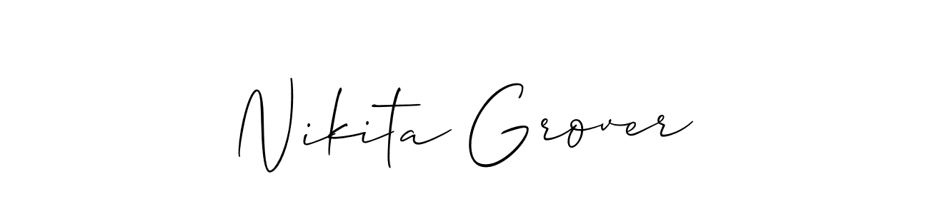 Also we have Nikita Grover name is the best signature style. Create professional handwritten signature collection using Allison_Script autograph style. Nikita Grover signature style 2 images and pictures png