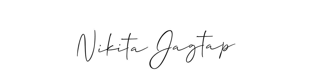 Also we have Nikita Jagtap name is the best signature style. Create professional handwritten signature collection using Allison_Script autograph style. Nikita Jagtap signature style 2 images and pictures png