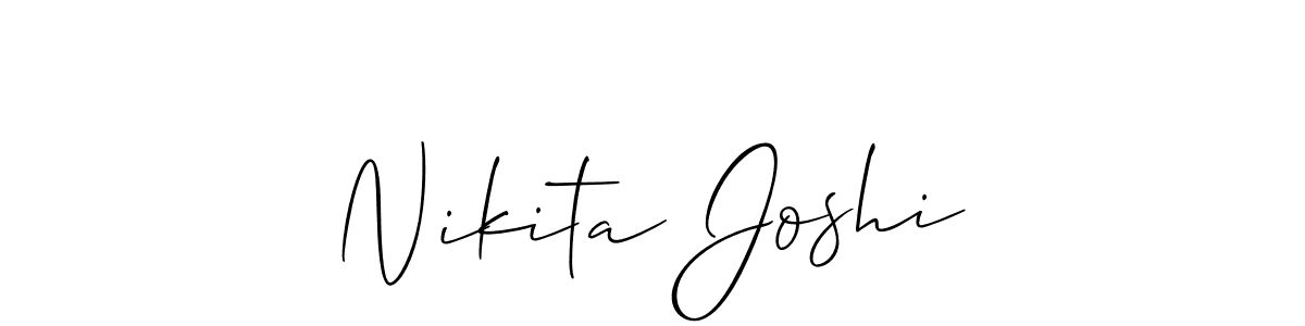 Create a beautiful signature design for name Nikita Joshi. With this signature (Allison_Script) fonts, you can make a handwritten signature for free. Nikita Joshi signature style 2 images and pictures png