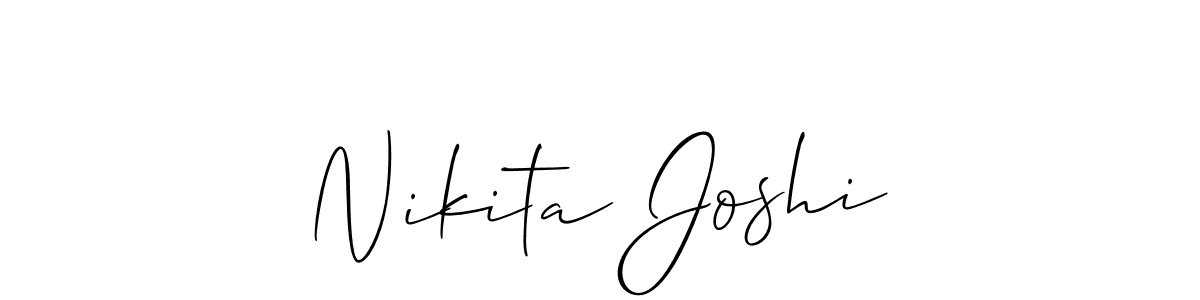 How to make Nikita Joshi signature? Allison_Script is a professional autograph style. Create handwritten signature for Nikita Joshi name. Nikita Joshi signature style 2 images and pictures png