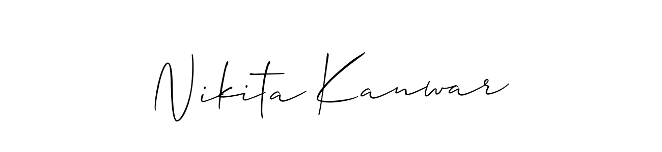 Similarly Allison_Script is the best handwritten signature design. Signature creator online .You can use it as an online autograph creator for name Nikita Kanwar. Nikita Kanwar signature style 2 images and pictures png