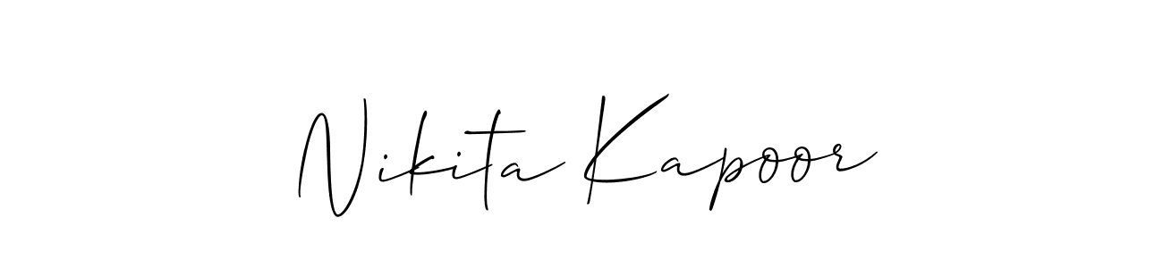This is the best signature style for the Nikita Kapoor name. Also you like these signature font (Allison_Script). Mix name signature. Nikita Kapoor signature style 2 images and pictures png