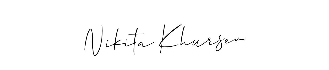 Best and Professional Signature Style for Nikita Khursev. Allison_Script Best Signature Style Collection. Nikita Khursev signature style 2 images and pictures png