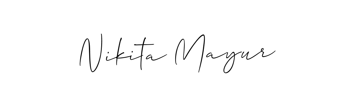 Once you've used our free online signature maker to create your best signature Allison_Script style, it's time to enjoy all of the benefits that Nikita Mayur name signing documents. Nikita Mayur signature style 2 images and pictures png