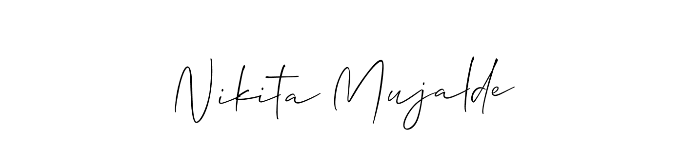 Best and Professional Signature Style for Nikita Mujalde. Allison_Script Best Signature Style Collection. Nikita Mujalde signature style 2 images and pictures png