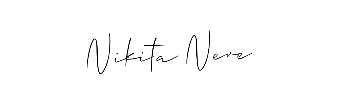 Make a beautiful signature design for name Nikita Neve. Use this online signature maker to create a handwritten signature for free. Nikita Neve signature style 2 images and pictures png