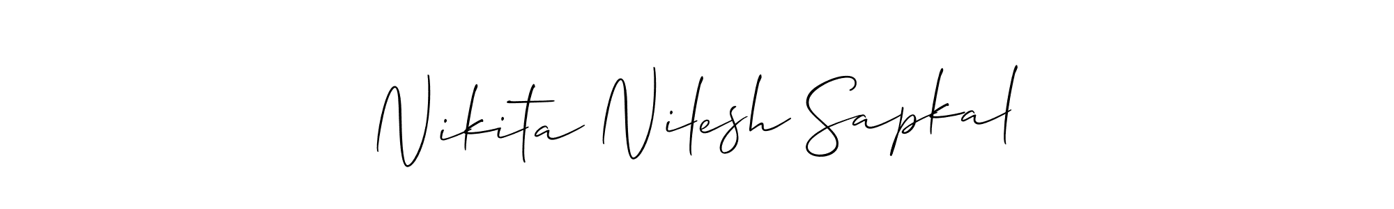 See photos of Nikita Nilesh Sapkal official signature by Spectra . Check more albums & portfolios. Read reviews & check more about Allison_Script font. Nikita Nilesh Sapkal signature style 2 images and pictures png