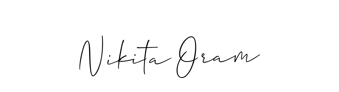 Check out images of Autograph of Nikita Oram name. Actor Nikita Oram Signature Style. Allison_Script is a professional sign style online. Nikita Oram signature style 2 images and pictures png