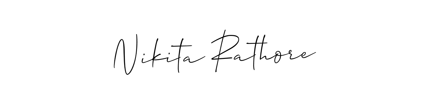 Design your own signature with our free online signature maker. With this signature software, you can create a handwritten (Allison_Script) signature for name Nikita Rathore. Nikita Rathore signature style 2 images and pictures png