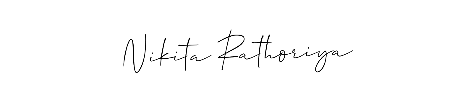 How to Draw Nikita Rathoriya signature style? Allison_Script is a latest design signature styles for name Nikita Rathoriya. Nikita Rathoriya signature style 2 images and pictures png